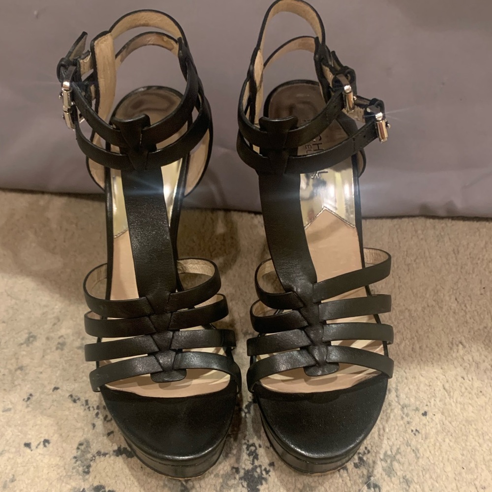 Black Michael Kors heels size 9.5